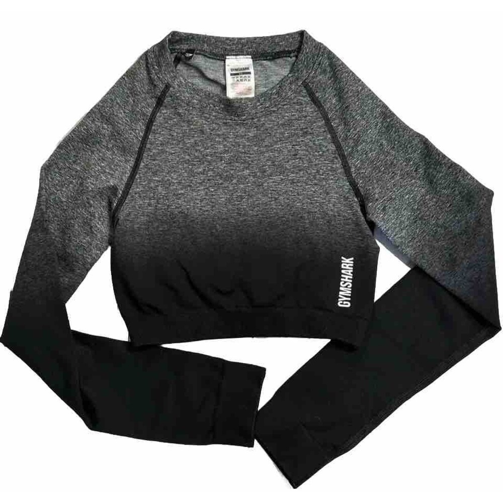 Women's Gymshark Seamless Adapt Long Sleeve‎ Crop Top Sz XS No Flaws